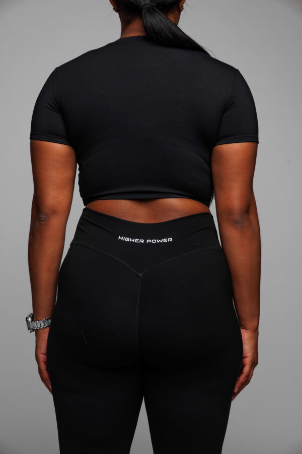 Cropped Compression Tee - Image 2